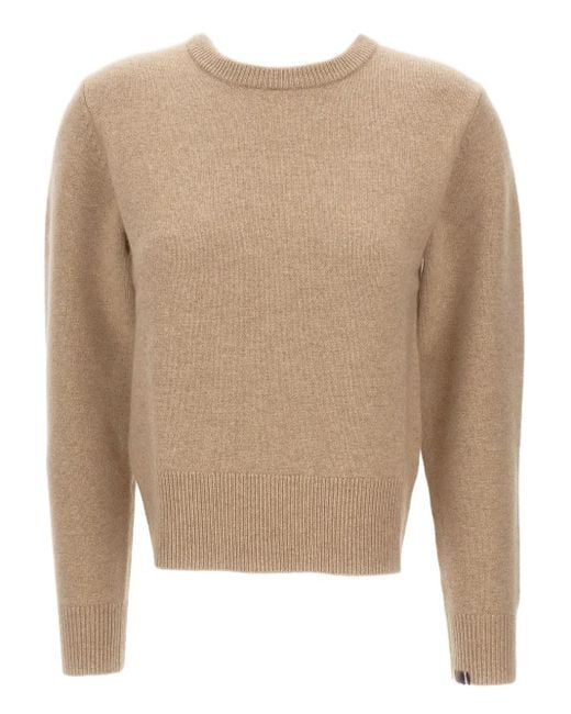 Extreme Cashmere Natural Jeanne Crew-Neck Cashmere Sweater