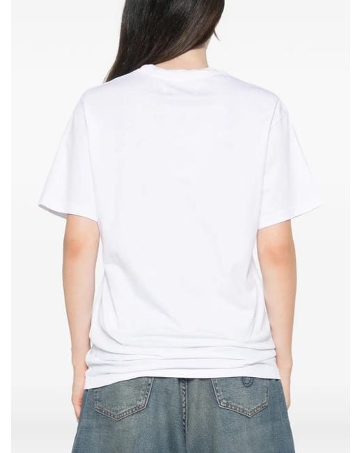 Vivienne Westwood White Orb-Print Ribbed Tank Top