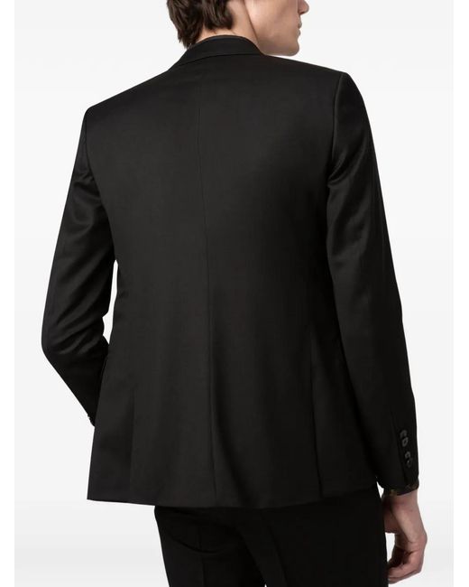 HUGO Black Notch-Lapel Single-Breasted Jacket for men