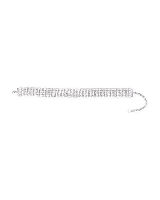 Self-Portrait White Crystal Choker