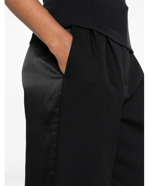 Sandro Black Pleated Palazzo Pants