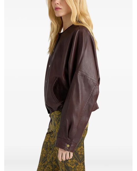 Momoní Brown Kaldor Leather Jacket