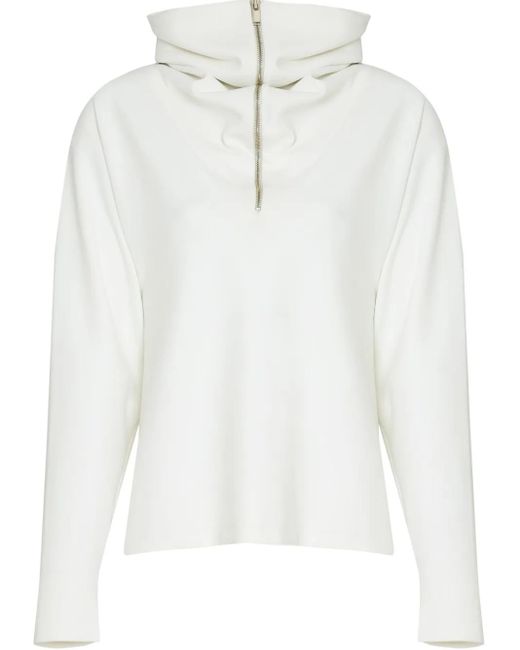 Maglione Con Scollo Ampio di Gloria Coelho in White