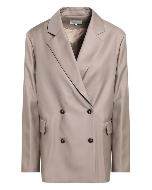 Loulou de Saison Natural Blazer En Laine À Boutonnière Croisée