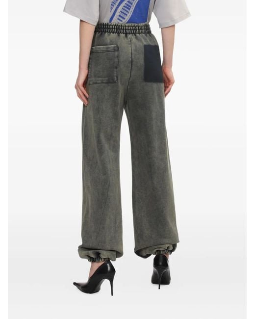 Pantaloni Con Orli Elasticizzati di we11done in Gray