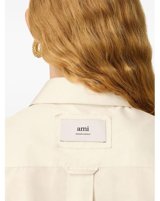 AMI カットオフエッジ シャツ White