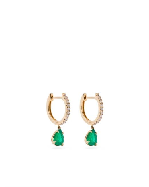Anita Ko White 18Kt Emerald And Diamond Earrings