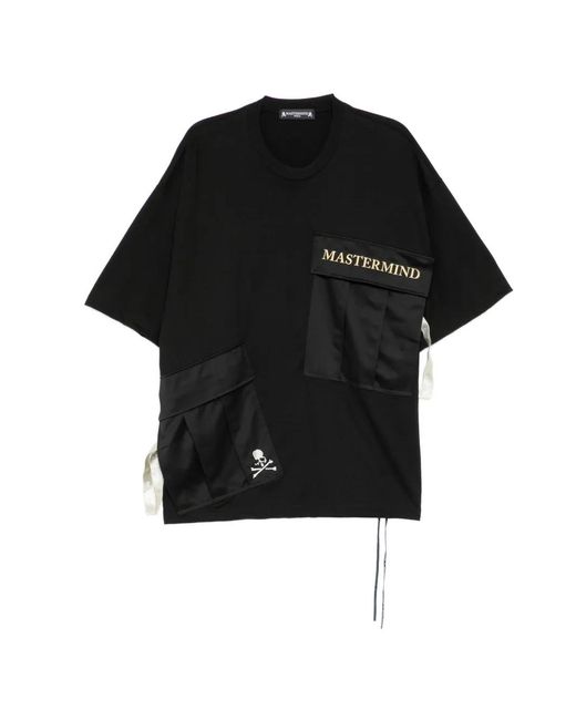MASTERMIND WORLD Black T-Shirt À Logo Brodé for men