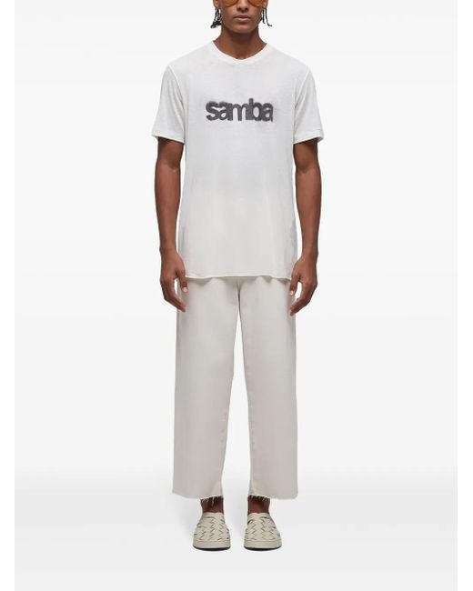Osklen White Arpoador Wide-Leg Trousers for men
