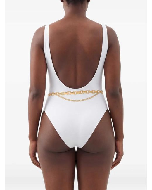 Versace Badpak Met Print in het White