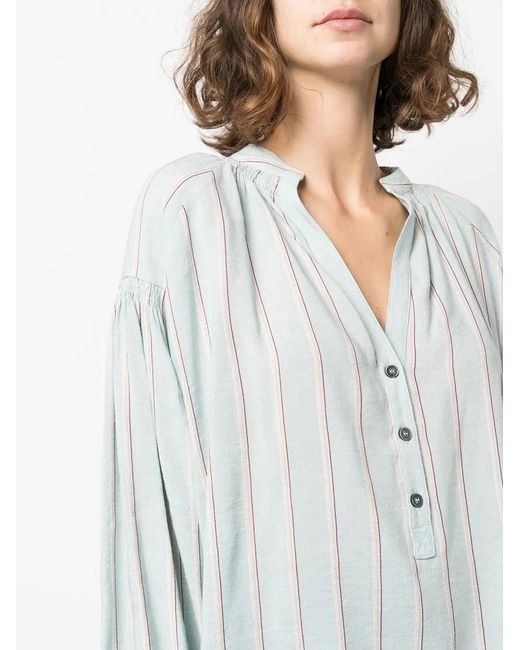 Woolrich Blue Striped Tunic Top