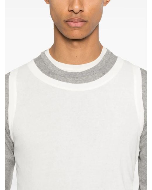 Jil Sander White Cotton T-Shirt for men