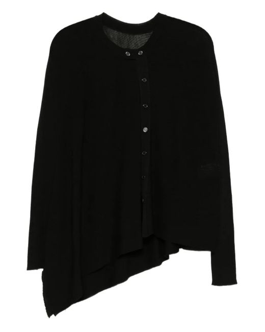 Y's Yohji Yamamoto アシンメトリー カーディガン Black