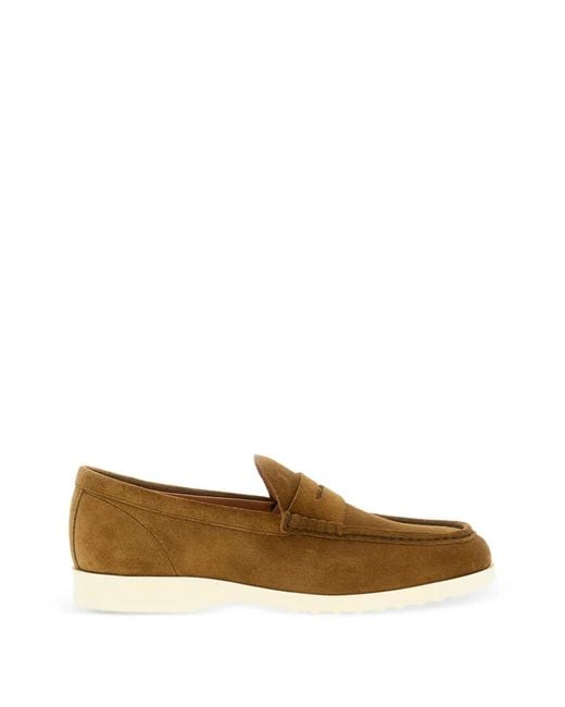 Tod's Brown Penny-Slot Loafers for men