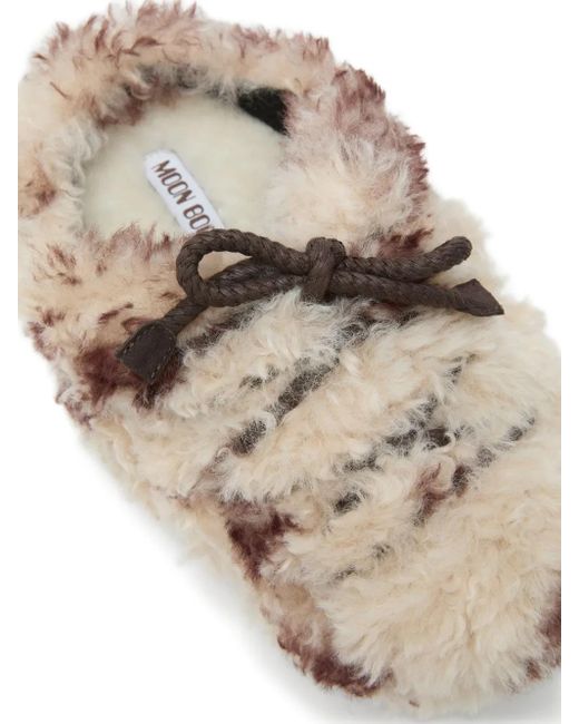 Moon Boot Natural Evx Dark Curly Mules