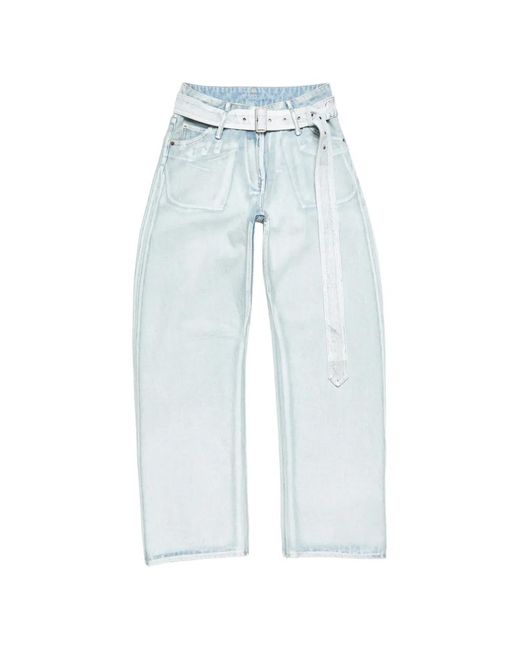 Acne Blue Belted Jeans