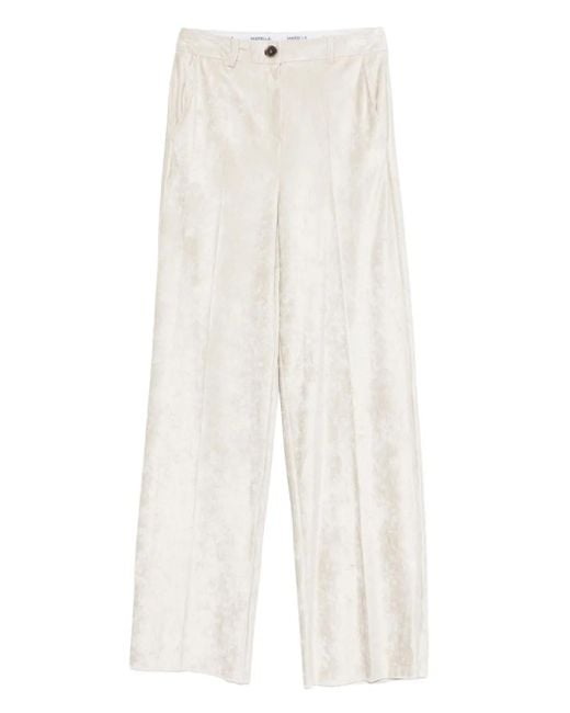 Marella White Avana Corduroy Trousers