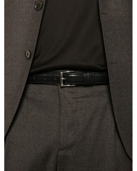 Luigi Bianchi Gray Single-Breasted Notched-Lapels Suit for men