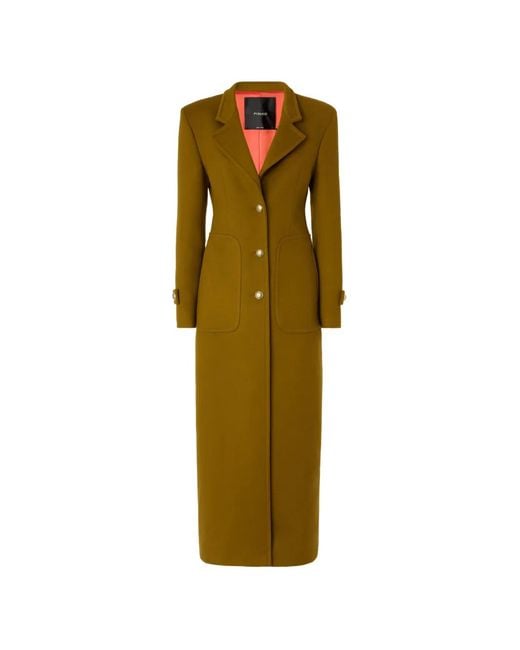 Pinko Green Long Coat