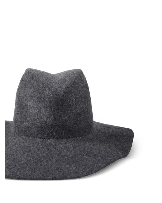 Catarzi Blue Logo-Patch Wide-Brim Hat