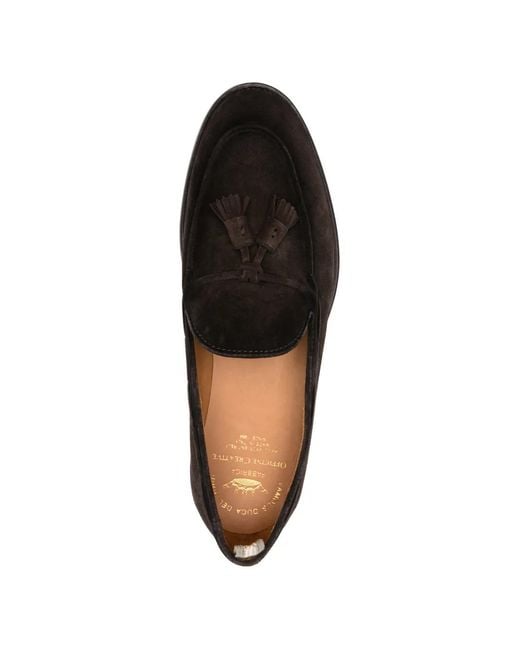 Officine Creative Black Opera Tassel Loafers for men