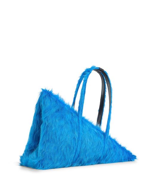 Marni Blue Prisma Shearling Tote Bag for men