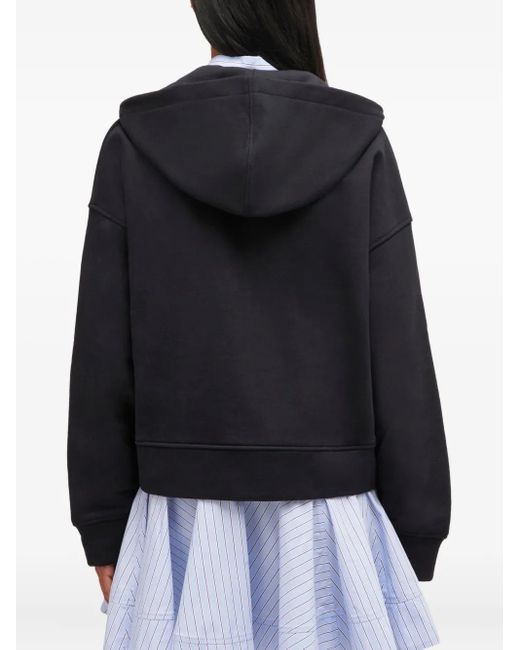 Ganni Hoodie Met Rits in het Blue