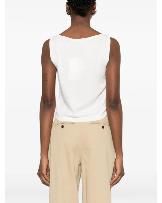 DUNST White Drawstring Top