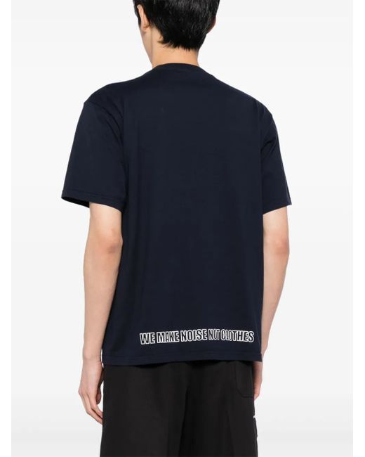 Undercover Blue We Make Noise Not Clothes T-Shirt for men