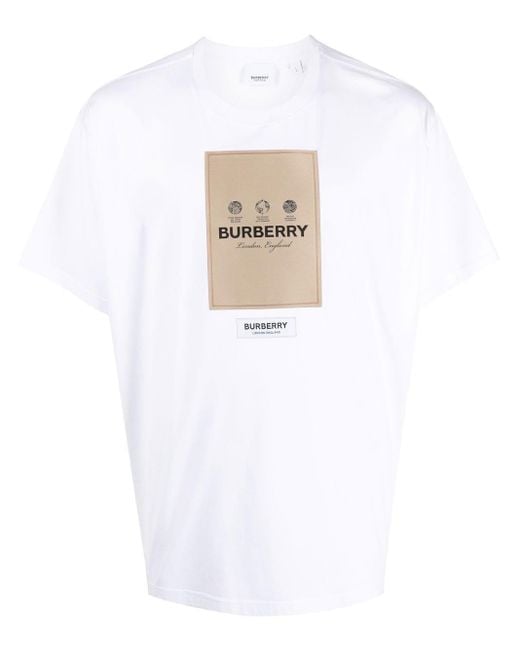 T-shirt Burberry en coloris Blanc Femme Tops Tops Burberry 
