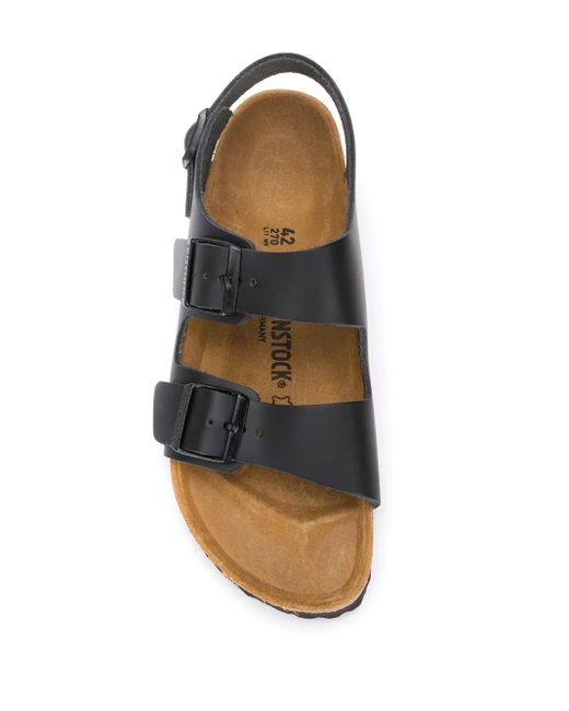 Birkenstock Black Milano Buckled Sandals for men