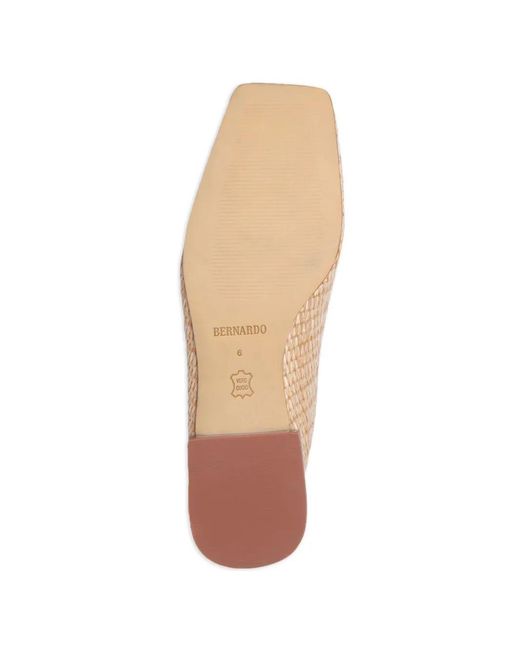 Bernardo Pink Porto Woven Mules