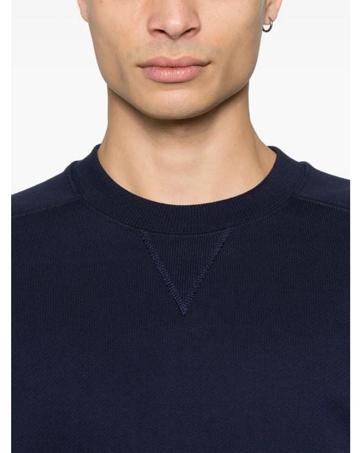 Fursac Blue Logo-Patch Sweatshirt for men