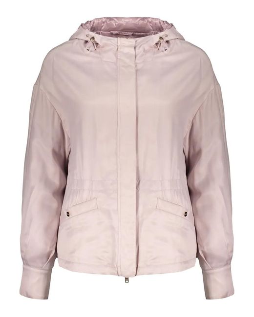 Herno Pink Hooded Zip Jacket