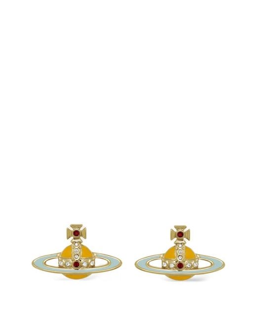 Vivienne Westwood Metallic Small Neo Bas Relief Earrings