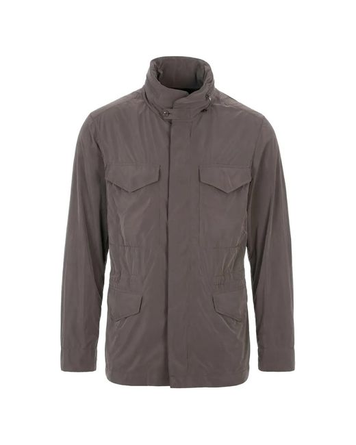 Montecore Brown Drawstring-Waist Field Jacket for men