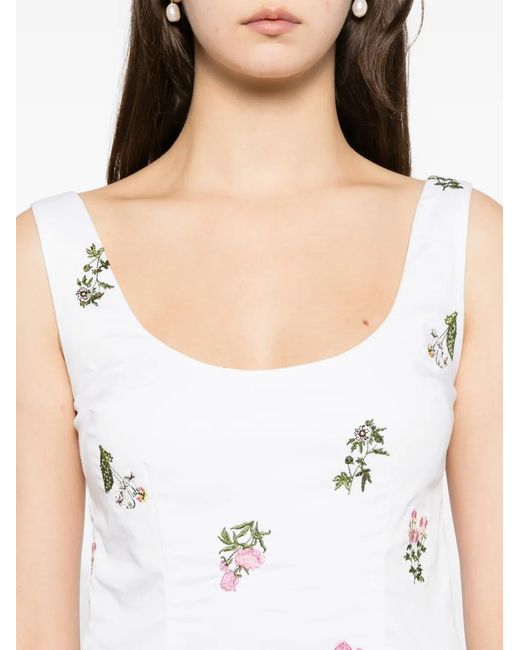 Cynthia Rowley White Embroidered Mini Dress