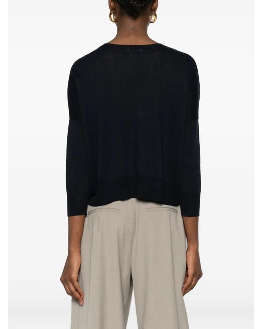 Base London Black Crew-Neck Sweater