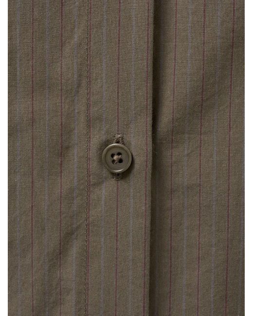Amomento Blouse Met Krijtstreep in het Gray