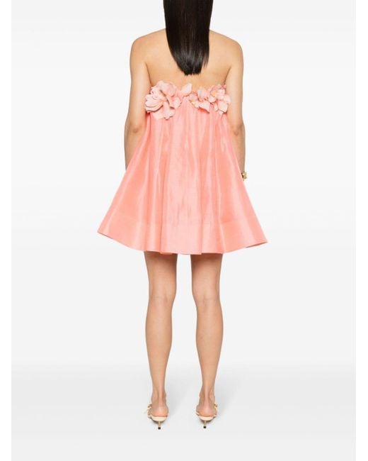 Natura strapless mini dress Zimmermann de color Pink