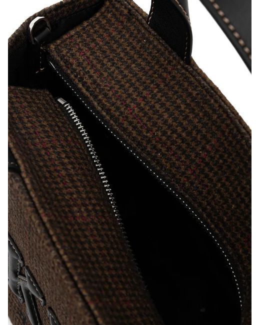 DKNY Black Check-Appliqué Tote Bag