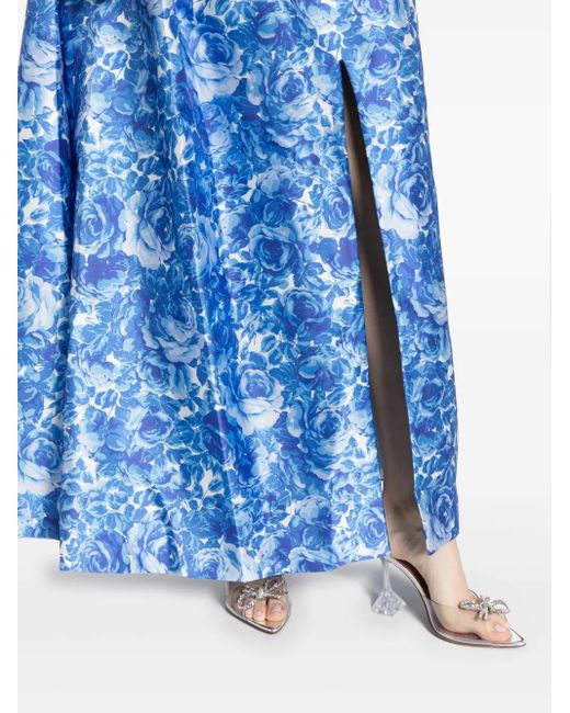 Sachin & Babi Blue Giovanna Floral-Print Dress