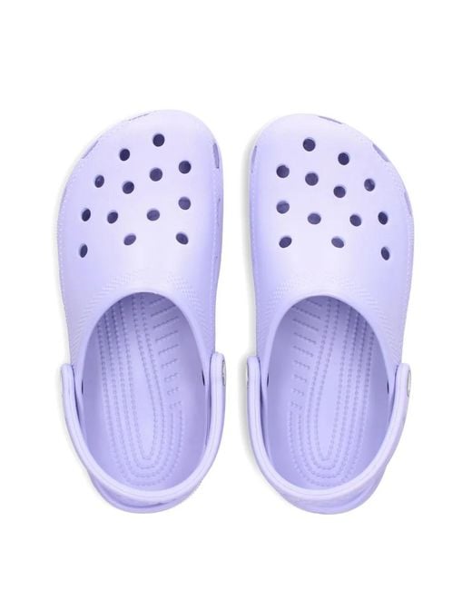 CROCSTM Purple Classic Perforated Clogs
