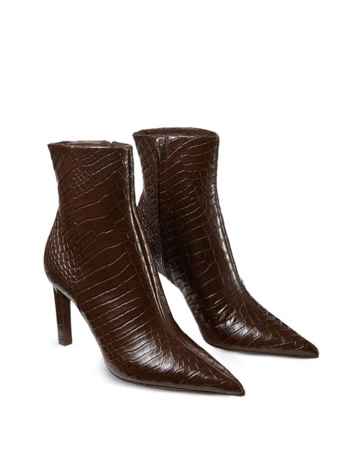 Jimmy Choo Brown 85Mm Frankie Ankle Boots