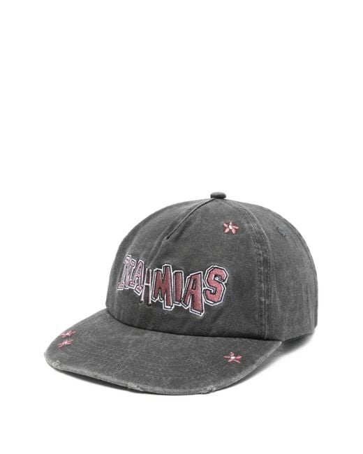 NAHMIAS Gray Logo Flower Cap for men