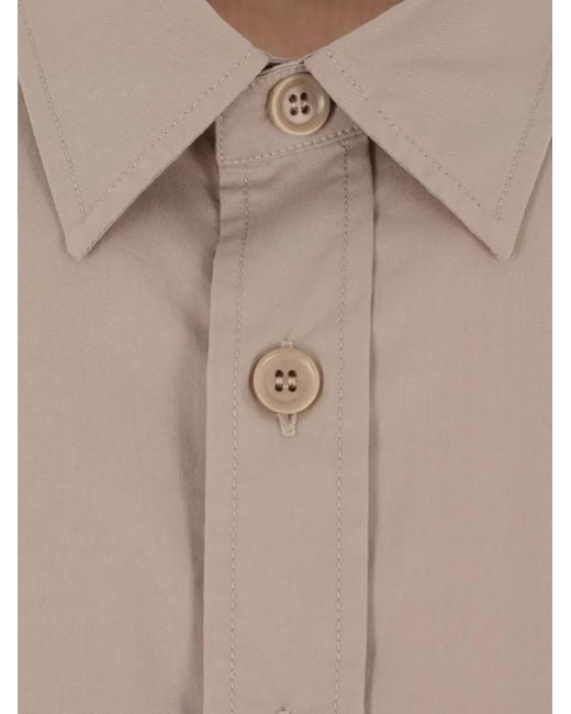 Aspesi Natural Button-Up Utility Shirt for men