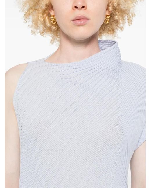 Issey Miyake アシンメトリー ドレス White