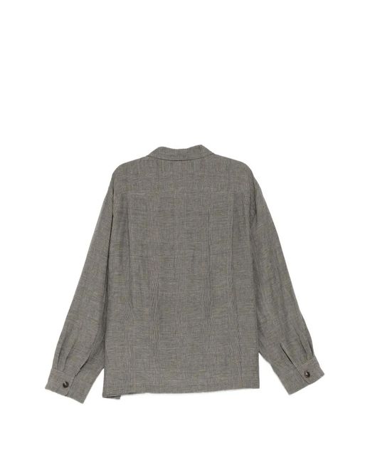 Ziggy Chen Gray Button-Up Shirt for men