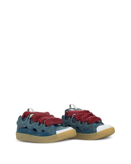 Lanvin Blue Curb "Anthracite" Sneakers for men