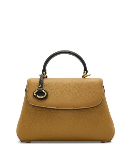 Oscar de la Renta Metallic Logo-Print Tote Bag
